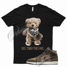 Black THRU T Shirt for Air J1 1 Mid Brown Earth Tone Mocha 10 Chocolate - £20.43 GBP+