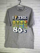 TMNT Teenage Mutant Ninja Turtles I Love The 80s Short Sleeve Shirt Mens Size M - $17.32
