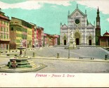 Vtg Postcard Florence Firenze - Piazza S. Croce - G.P.M Undivided - £4.30 GBP