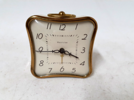 Vintage 1950s Westclox Travel Alarm Clock, In Perfect Condition w/ Origi... - $36.12