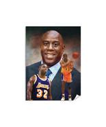 Earvin Magic Johnson LA Los Angeles Lakers NBA Basketball Player Art Pri... - $24.99+