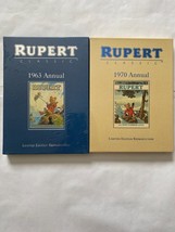 FACTORY SEALED 1963 AND 1970 RUPERT THE BEAR ANNUAL LIMITED FACSIMILE BOOKS - £47.48 GBP