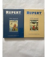 FACTORY SEALED 1963 AND 1970 RUPERT THE BEAR ANNUAL LIMITED FACSIMILE BOOKS - £47.48 GBP