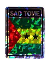 K&#39;s Novelties Wholesale Lot 6 Sao Tome Principe Country Flag Reflective ... - $8.88