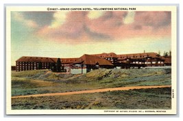 Grand Canyon Hotel Yellowstone National Park Wyoming WY UNP Linen Postcard S13 - £2.77 GBP