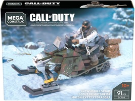 Call Of Duty Snowmobile Scout (GCP08) 91 Pcs Rare Box Print Mega Construx Lqqk! - £47.81 GBP