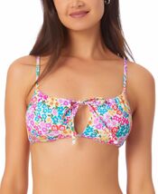 MSRP $20 California Waves Juniors Keyhole Bikini Top Multicolor Size Small - $2.97
