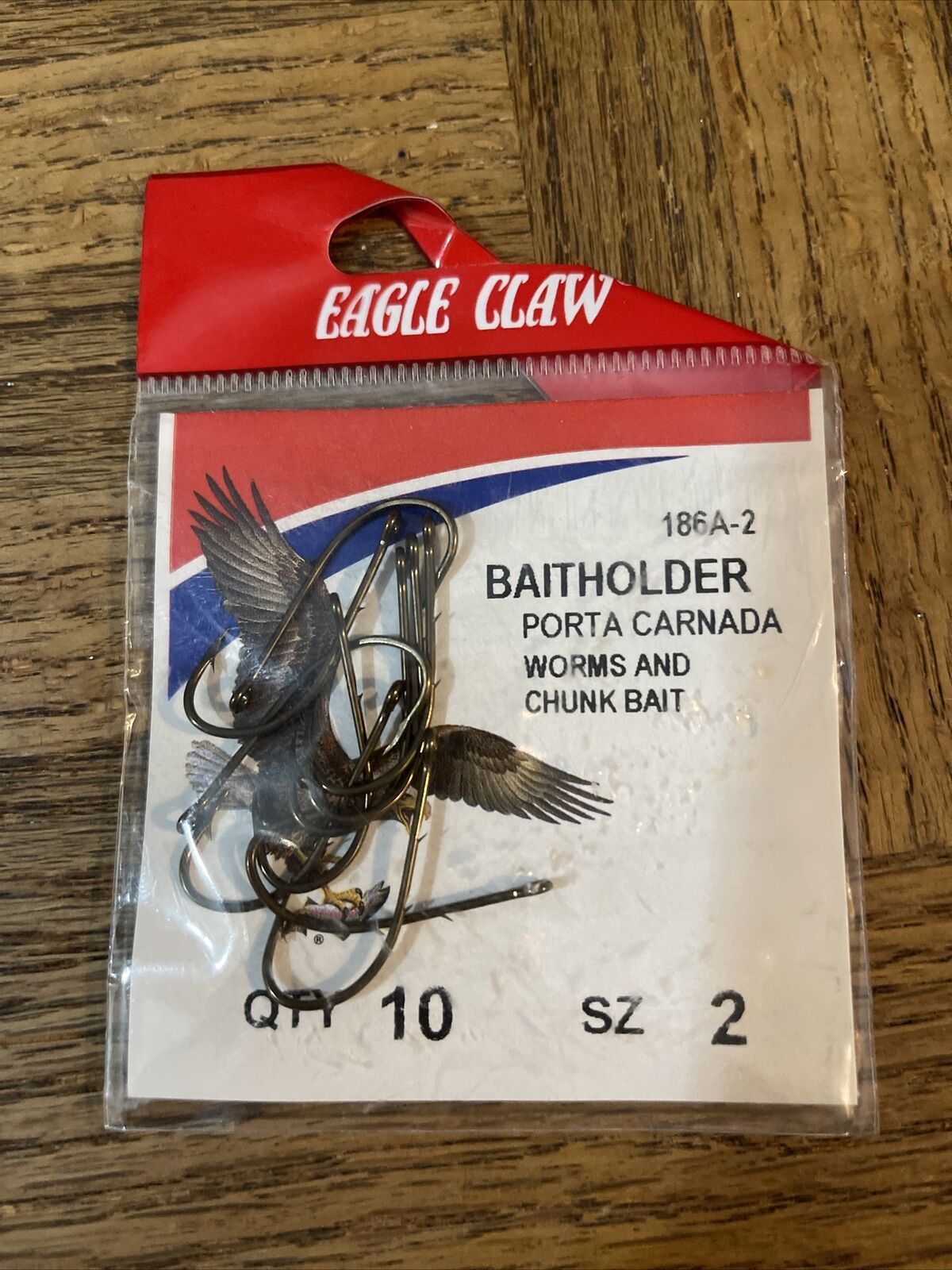 Eagle claw Baitholder Hook 186A-2 - $6.88