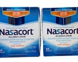 Nasacort Allergy 24HR Nasal Spray 60 Sprays 0.37 oz Exp 05/2024 Pack of 2 - £13.90 GBP