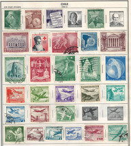 CHILE 1956-1965 Very Fine Mint &amp; Used Stamps Hinged on list &quot; Mix &quot; - £2.15 GBP
