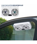 Car USB Power Auto Window Fan Air Vent Cooling Fan Ventilation Cooler Ra... - £52.68 GBP