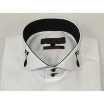Mens AXXESS Musician Singer Cotton Shirt Turkey Musical Notes 724-27 White Black image 6