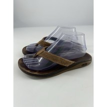 Chaco Flip Flop Shoes Womens Brown Leather Comfort Slip-On Thong Sandal ... - $444.86 MXN