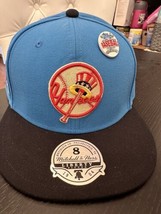 NY New York Yankees MLB MN Black LIDS Mitchell &amp; Ness 1989 Fitted TOPPS ... - £78.68 GBP