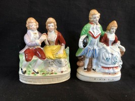 Paire De Vieux Allemand Porcelaine Figurines - $59.19