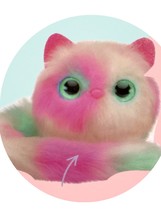 PATCHES WHITE PINK MINT Pomsies Pom Pom Plush Interactive Pets Toys with... - $17.72
