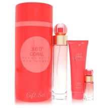 Perry Ellis 360 Coral Perfume By Perry Ellis Gift Set 3.4 oz Eau  - £39.95 GBP