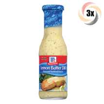 3x Bottles McCormick Lemon Butter Dill Seafood Sauce | 8.4oz | Fast Shipping - £21.80 GBP