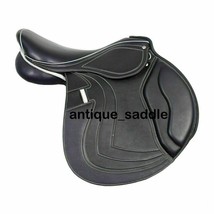Leather Jumping/Close Contact, Double Flap Changeable Gullets Horse Saddle - £394.24 GBP