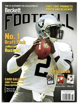 June 2007 Beckett Football Magazine #207 Jamarcus Russell Raiders - $9.89