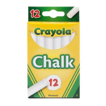 Crayola Non-toxic Chalk 12pk (White) - $28.80