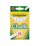 Crayola Non-toxic Chalk 12pk (White) - £22.66 GBP