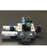FESTO VDMA-24-345-D-1 &amp; 6843 151016 SOLENOID VALVE W/ FESTO PLATE &amp; FEST... - $157.28 CAD