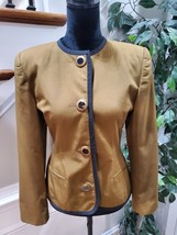 VTG Oleg Cassini Women Polyester Single Breasted Long Sleeve Casual Jacket 8 - £30.28 GBP