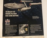 1991 Star Trek Starship Enterprise vintage Print Ad Advertisement pa20u - £5.51 GBP