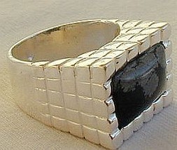 A black flakes ring - $38.00