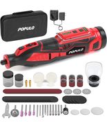 POPULO 12V Cordless Rotary Tool Kit, 5 Variable Speeds, Max Load Speed u... - £32.77 GBP