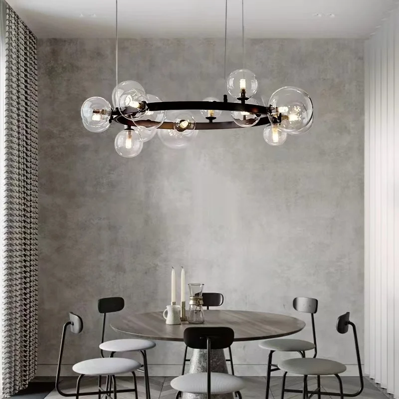 Andelier light for living dining room ceiling pendant lamp nordic home decor glass ball thumb200