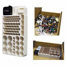 Battery Storage Organizer Rack 82 Holder Tester Case Box Organize Hold A... - $29.23