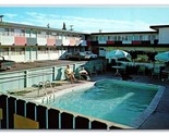 Poolside Rancho Delores Motel San Mateo California CA UNP Chrome Postcar... - £3.91 GBP