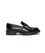 Dames zwart loafers platte schoenen mocassins van veganistisch leer micr... - $205.56 CAD