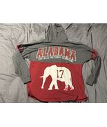 Alabama Crimson Tide Hoodie M Colorblock 17 National Champions Elephant - $417.68 MXN