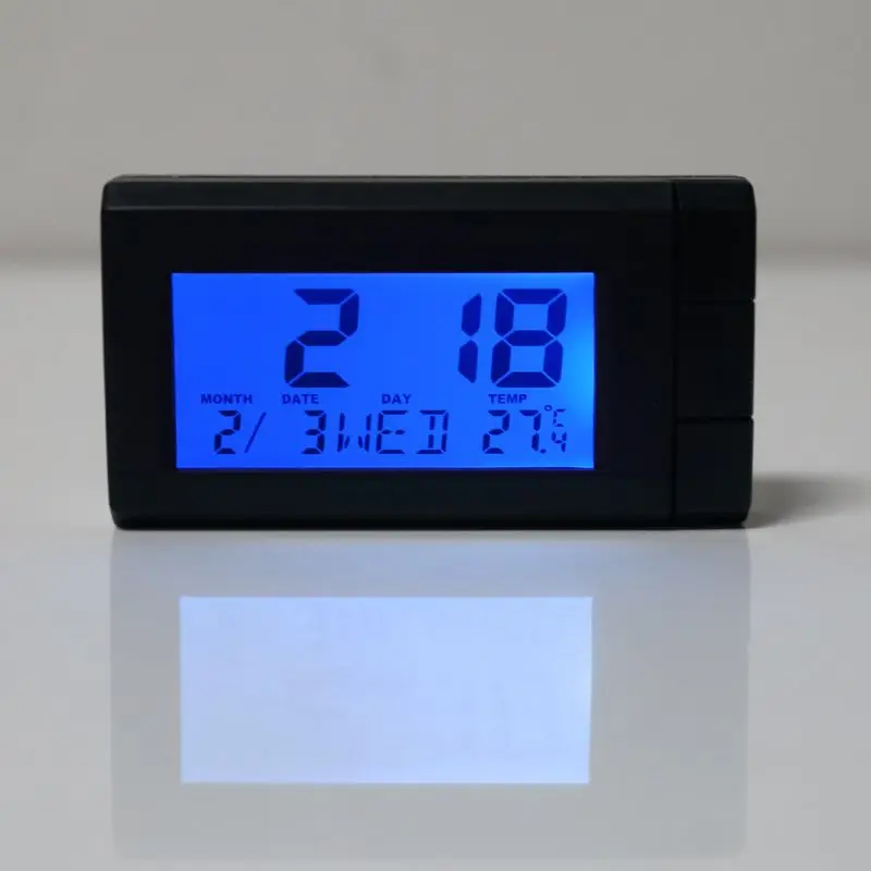 CT66 Car Thermometer Clock Digital Clock Mini Auto Watch Automotive Month Date - £14.20 GBP