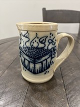 Maple City Pottery Fruit Container Salt Glaze Pitcher 8” Mug - $555.84 MXN