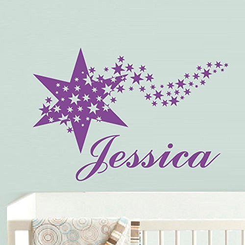 Wall Decal Vinyl Sticker Decor Nursery Kids Custom Name Personilized Stars - $59.85