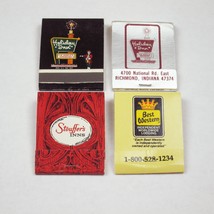 4 Vintage Matchbooks Holiday Inn Indiana, Stouffers Inn, Best Western Tennessee - £15.62 GBP