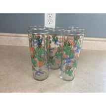 Seagram&#39;s Gin 12 Ounce Gin And Sonic 6.5&quot; Tall glasses Lot Of 5 - $17.81