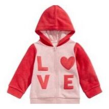 First Impressions Baby Girls Love Minky Hoodie - $13.00