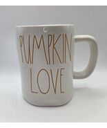 Rae Dunn Pumpkin Love Coffee Cup Mug White w/Orange Fall Tea Cider Cocco - $8.71
