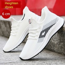 2021 new sports shoes men&#39;s breathable casual mesh shoes comfort increase  runni - £38.50 GBP