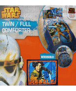 STAR WARS REBELS ANIMATED BLUE FULL COMFORTER SHEETS SHAMS 7PC BEDDING S... - £94.32 GBP