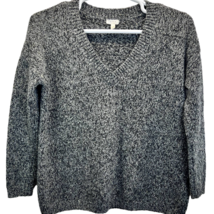 SOFT Joie Knit Sweater Gray Size S Long Sleeve Wool Blend Metallic Threa... - $31.70
