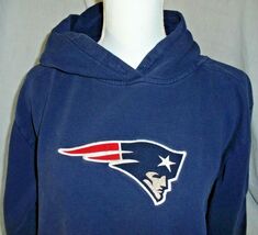 NFL New England Patriots Women’s Small S Hoodie Sweatshirt Blue Football - $11.38