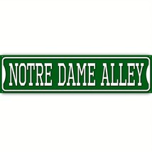 Notre Dame Alley Novelty Metal Sign 16&quot; x 4&quot; Wall Art - £6.21 GBP