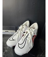 Nike Alpha Menace 3 Shark Football Cleats White Black Red Men&#39;s Sz 10 CV... - $60.90 CAD