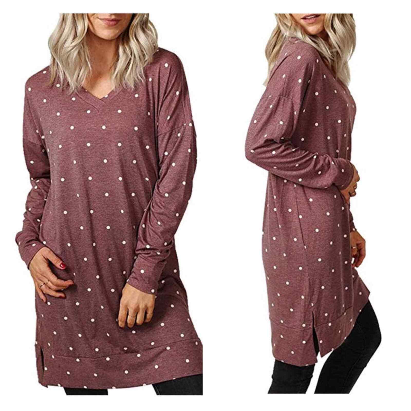 Primary image for NWT Titame long sleeve polka dot tunic top